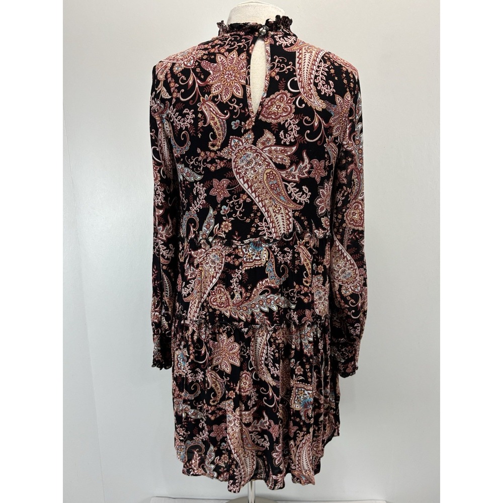 Anthropologie Cady Tiered Paisley Dress Sz Small Women's Tunic Shift Boho - Picture 3 of 7